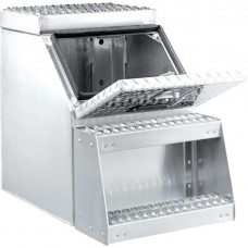 Step Box Aluminum, 12" Step Box - Diamond Door